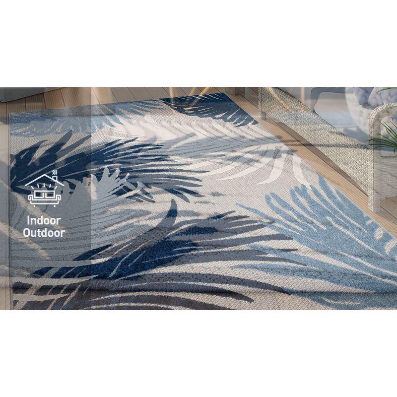 World Rug Gallery Tropical Floral Indoor/Outdoor Area Rug