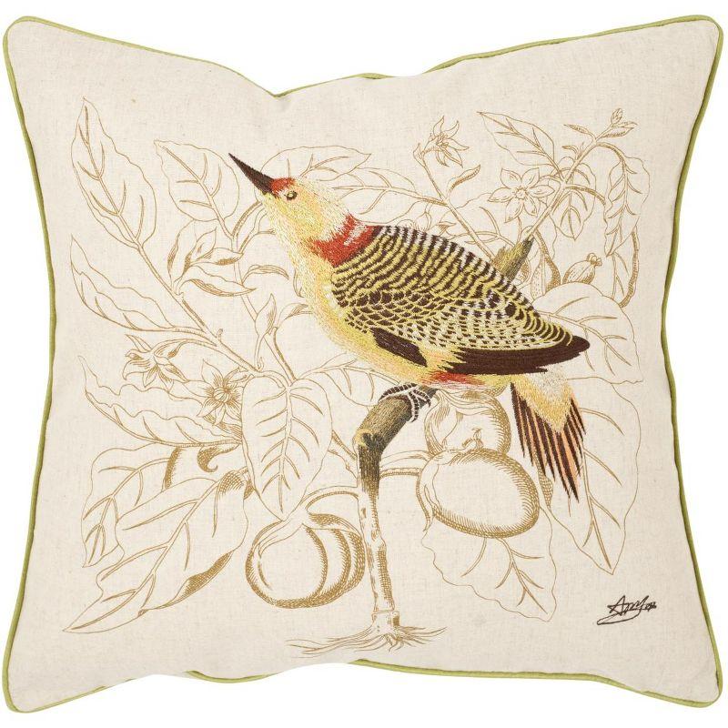 Esty Pillow (Set of 2) - Creme - 18"X18" - Safavieh