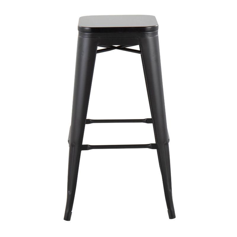 Contemporary Barstool In Steel And Wood By Lumisource - Set Of 2 (Set of 2)