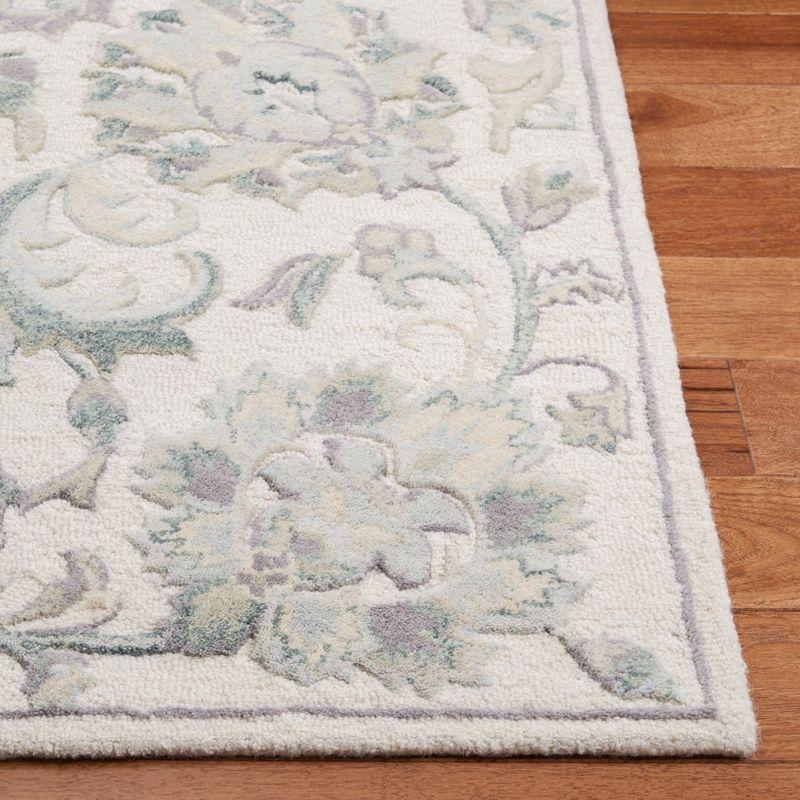 Glamour GLM624 Hand Tufted Indoor Area Rug - Ivory/Grey - 4'x6' - Safavieh