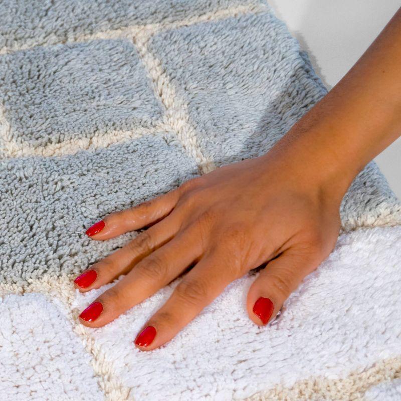 Classic Color Cotton Blend Bath Rug