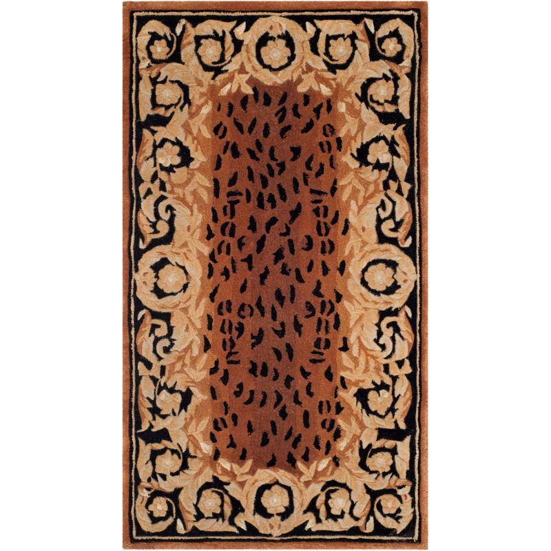 Naples NA712 Hand Tufted Accent Rug - Black/Gold - 2'6"x4'6" - Safavieh.