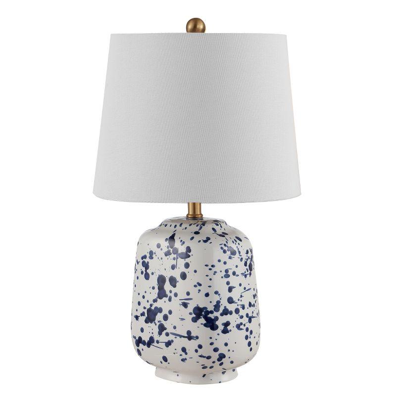 Greyon Ceramic Table Lamp - Navy Blue - Safavieh.