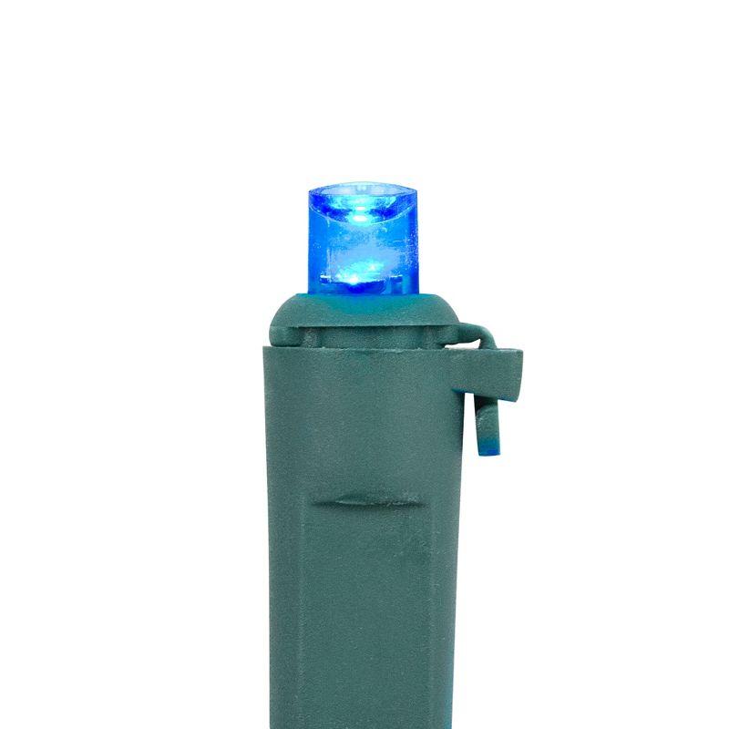 Northlight 50ct Multi-Color LED Wide Angle Christmas Lights,16.25ft Green Wire