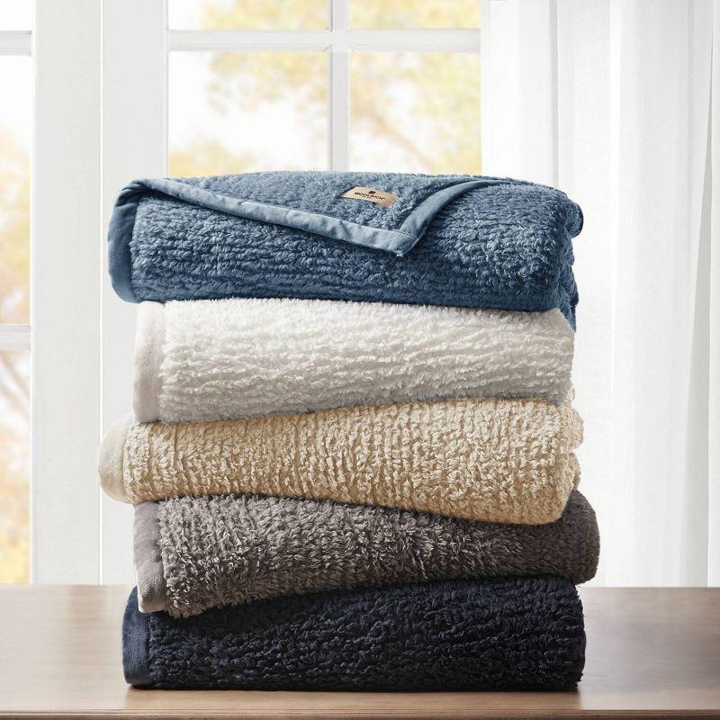 King Burlington Berber Bed Blanket Gray