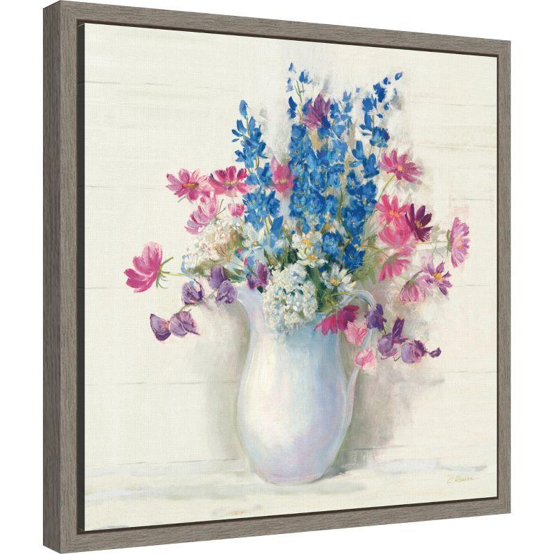 Amanti Art Ironstone Bouquet II Bright by Carol Rowan Canvas Wall Art Print Framed 16-in. x 16-in.