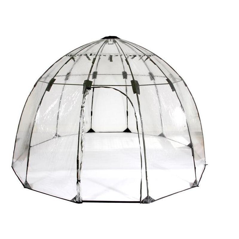 Large Clear PVC and Fiberglass Walk-In Greenhouse