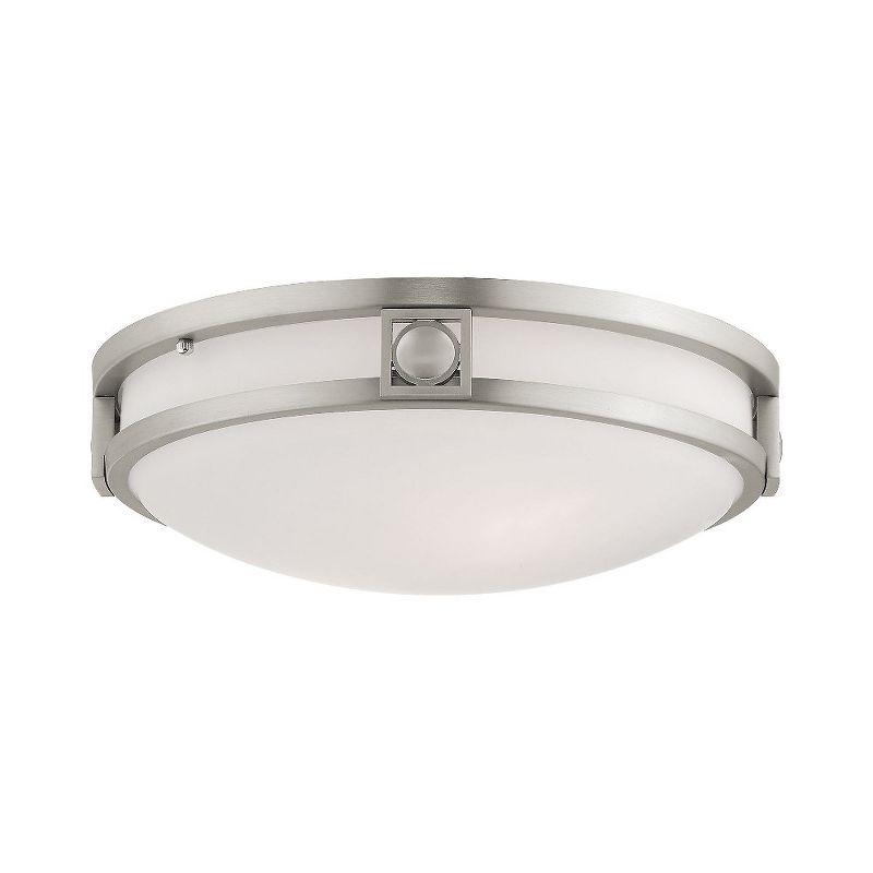 Livex Lighting Titania 2 - Light Flush Mount in  Brushed Nickel