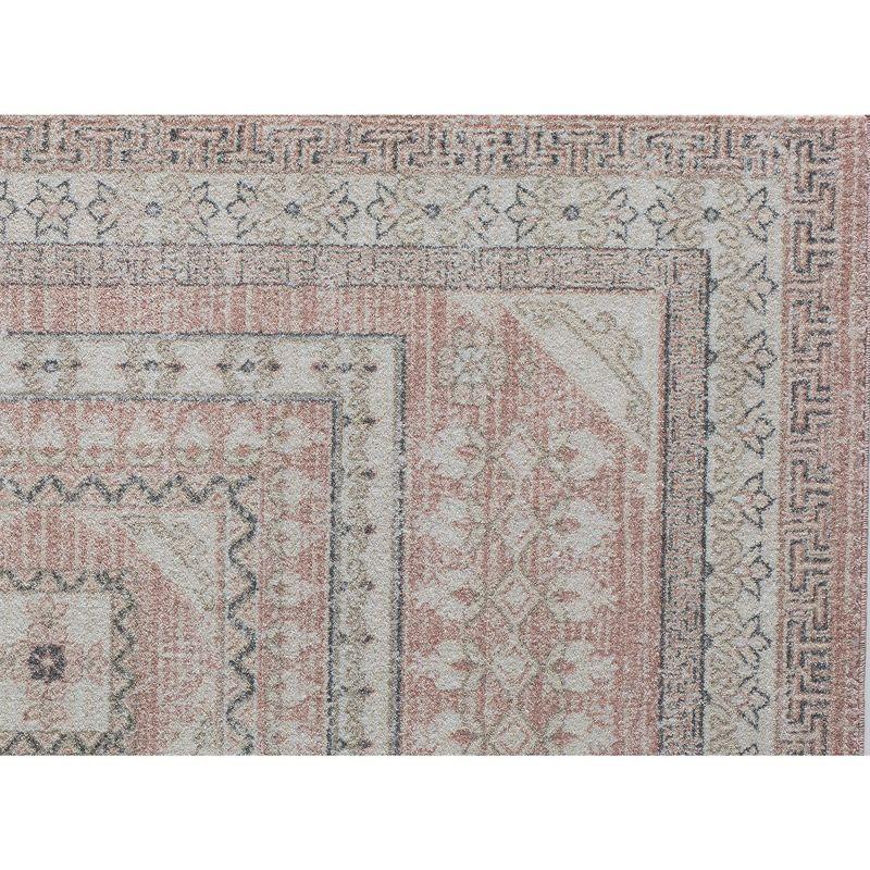 Rugs America Harper Pink Transitional Vintage Area Rug