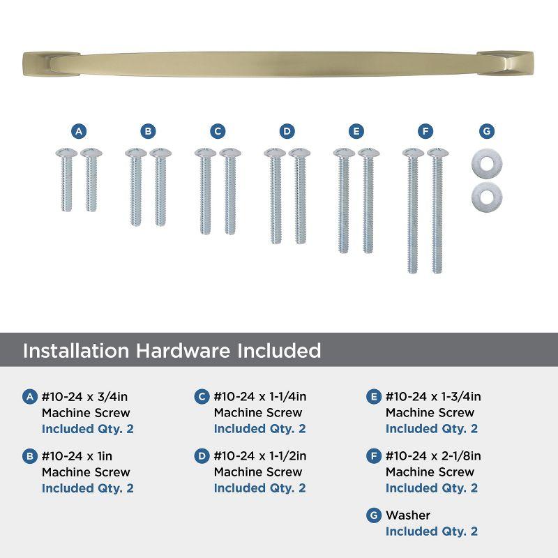 Amerock Highland Ridge 18 inch (457mm) Center-to-Center Golden Champagne Appliance Pull