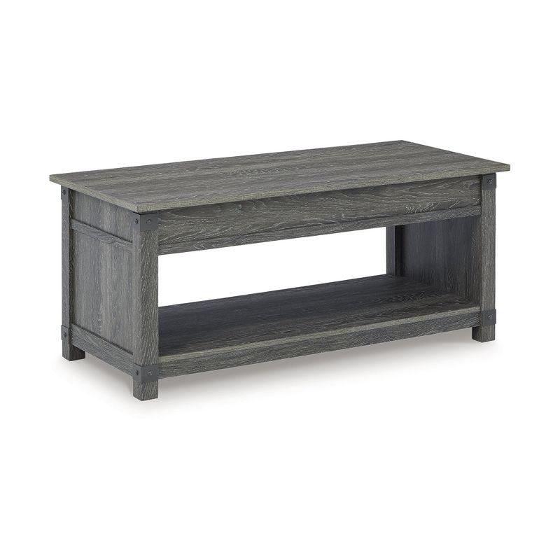 Signature Design by Ashley Casual Freedan Lift-Top Coffee Table  Grayish Brown