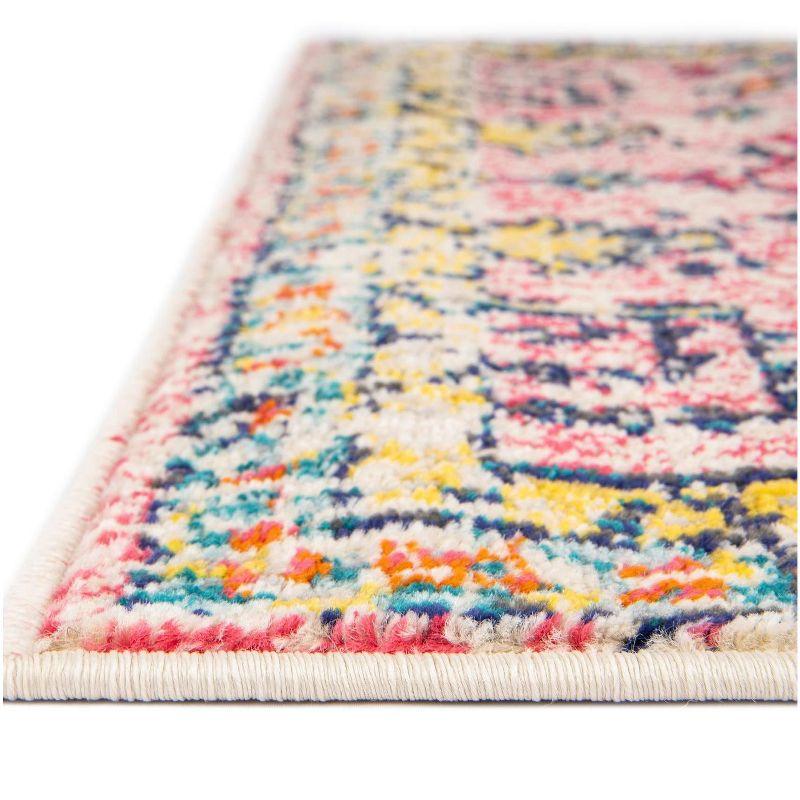 Unique Loom Monterey Collection Area Rug - Adobe (2' 7" x 10' Runner Pink/Blue)
