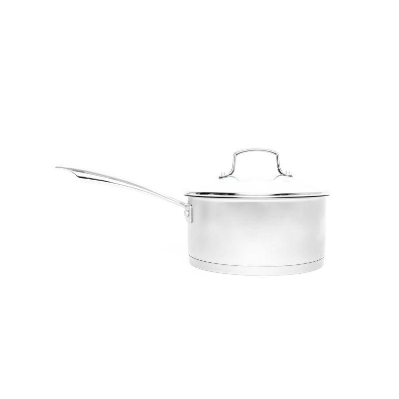 Cuisinart Professional Series 3qt Stainless Steel Saucepan with Cover - 89193-20: Dishwasher-Safe, Gas & Electric Compatible