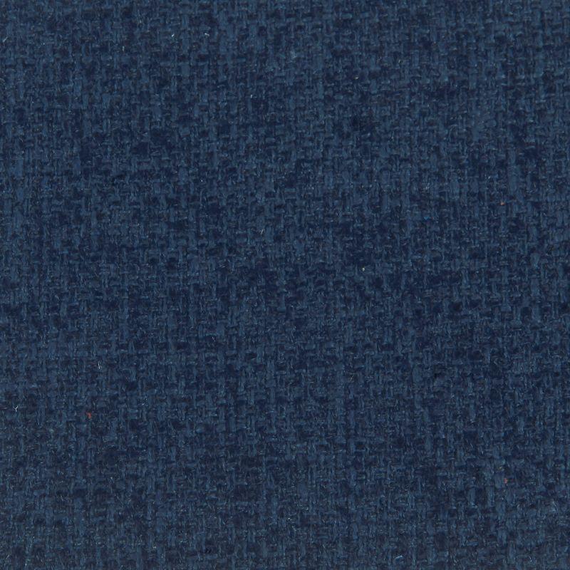 Large Tufted Round Storage Ottoman Navy - HomePop
