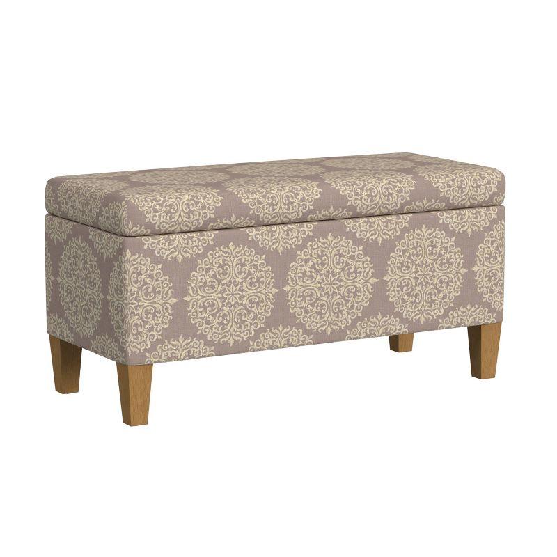 Large Textured Storage Bench - HomePop