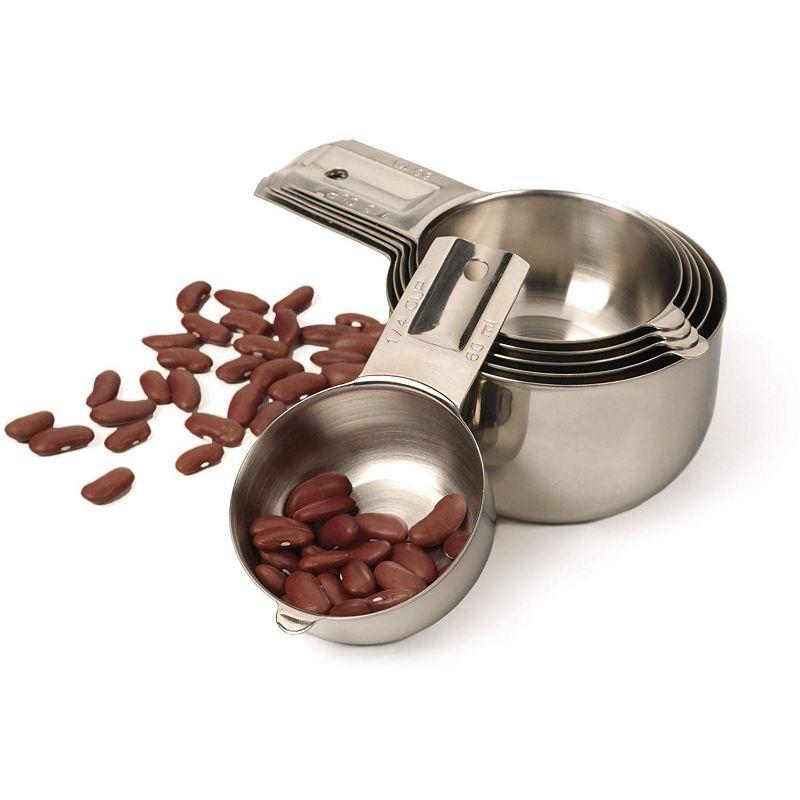 RSVP Endurance 18/8 Stainless Steel Nesting Measuring Cups, set of 6