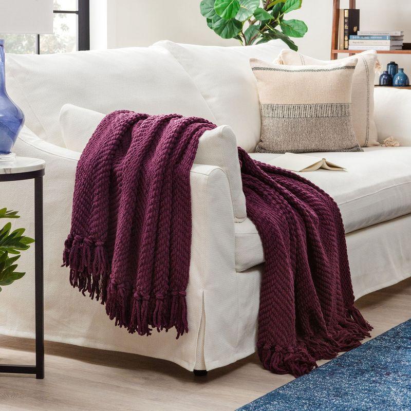 Chanasya Textured Knitted Throw