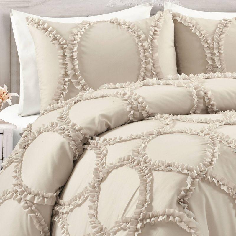 Reyna Microfiber Traditional 3 Piece Comforter Set
