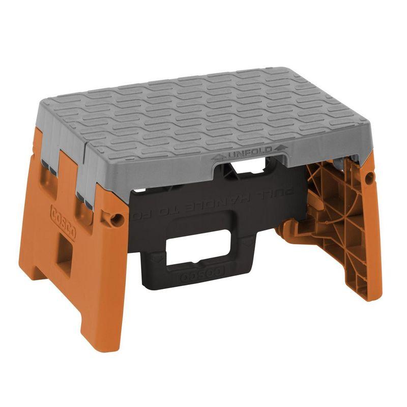 1 - Step Plastic Lightweight Folding Step Stool