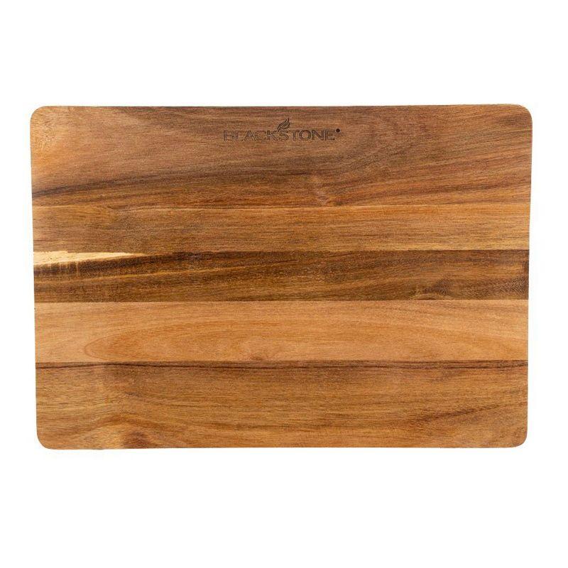 Blackstone Acacia Wood Griddle Cutting Board with Feet, Large Butcher Block for Kitchen, Serving Tray, Chopping, Carving, Cheese Platter, 17 x 12 Inch