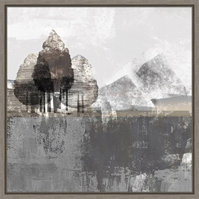 Amanti Art 30"x30" Textured Landscape by Northern Lights Framed Canvas Wall Art Print