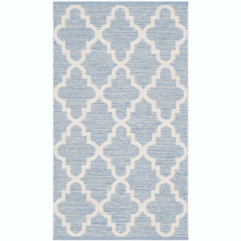 Montauk MTK810 Hand Woven Indoor Accent Rug - Light Blue/Ivory - 2'6"x4' - Safavieh.