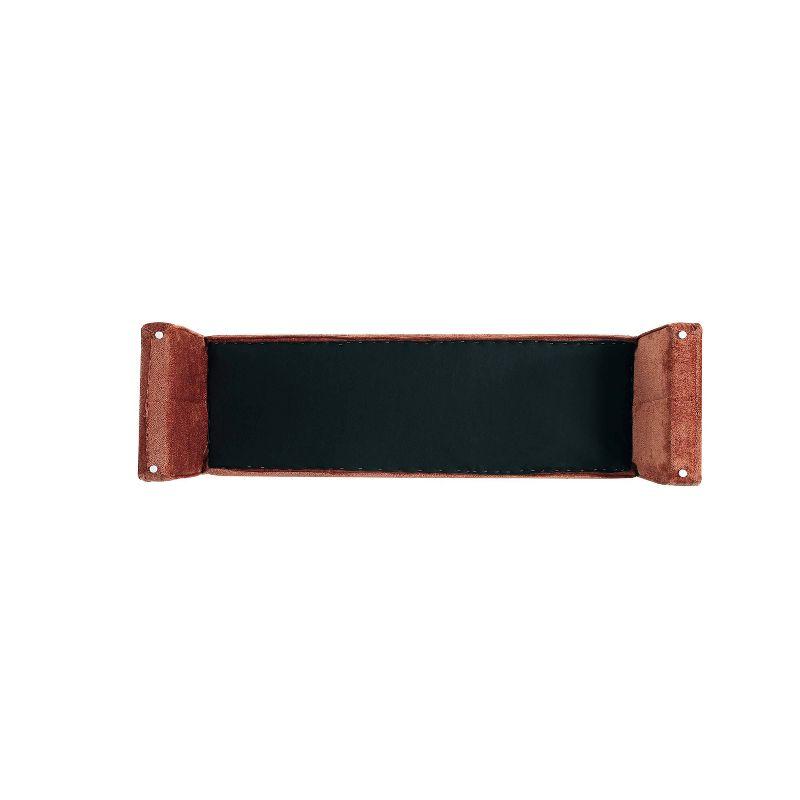Manhattan Comfort 59" Concord Modern Chenille Upholstered Bench Terracotta