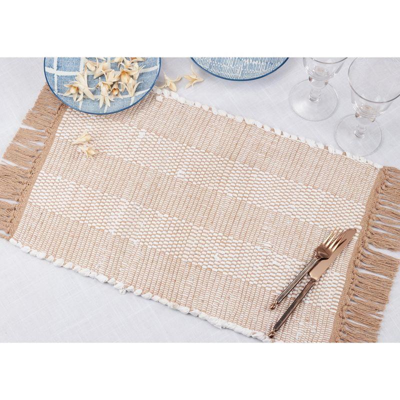 Cotton Striped Rectangle Placemat (Set of 4)
