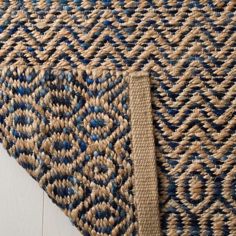 Cape Cod CAP309 Hand Woven Area Rug - Navy/Natural - 5'x8' - Safavieh.