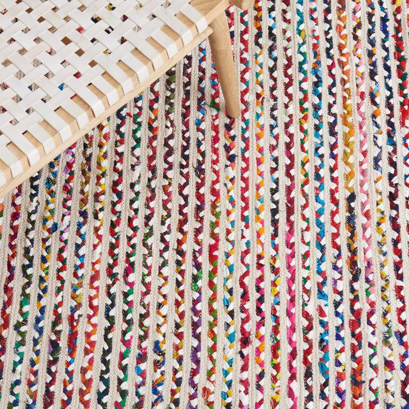 Braided BRD261 Hand Braided Area Rug - Ivory/Multi - 8'x10' - Safavieh.