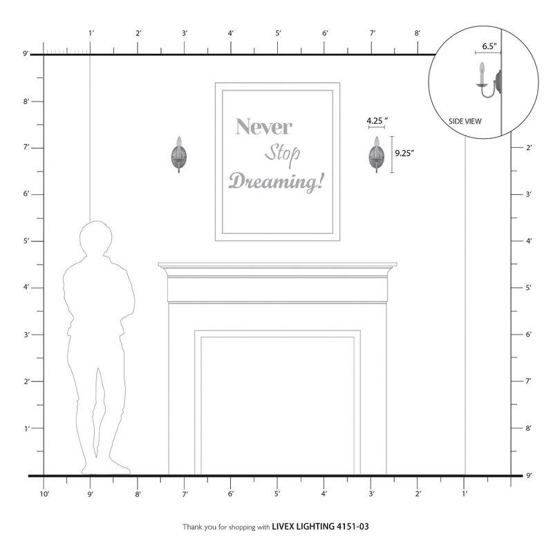 Livex Lighting Home Basics 1 - Light Wall Light in  White