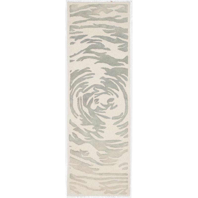 Bella BEL128 Hand Tufted Runner Rug - Ivory/Grey - 2'3"x7' - Safavieh.