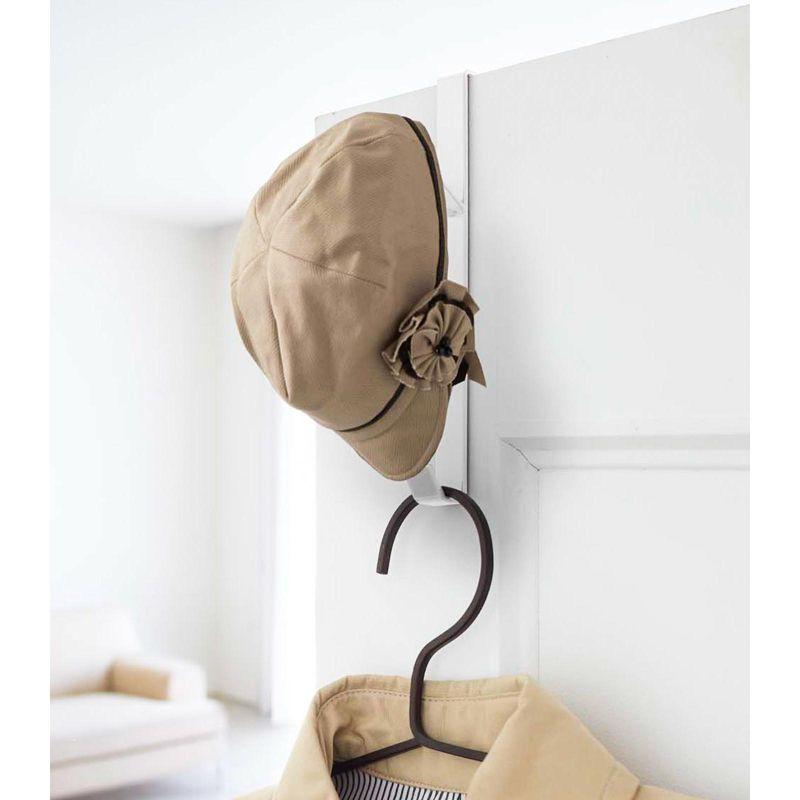 Yamazaki Home Over The Door Hook - Hanging Coat Rack, Steel, Over-the-Door