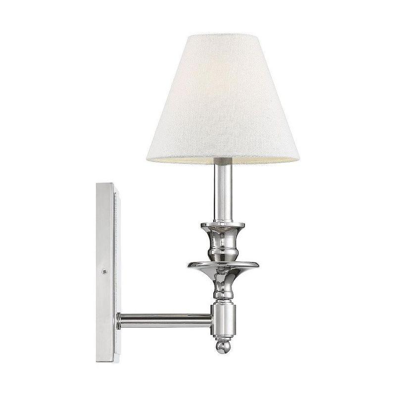 Savoy House Washburn 1 - Light Wall Light in  Polished Nickel