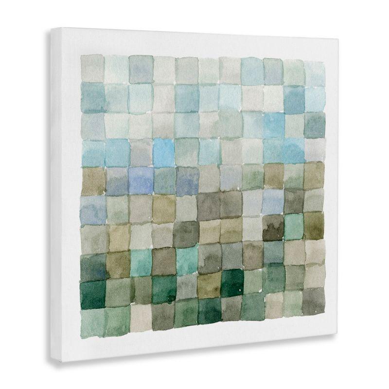 Stupell Industries Modern Watercolor Checkered Shapes, 24" x 24"