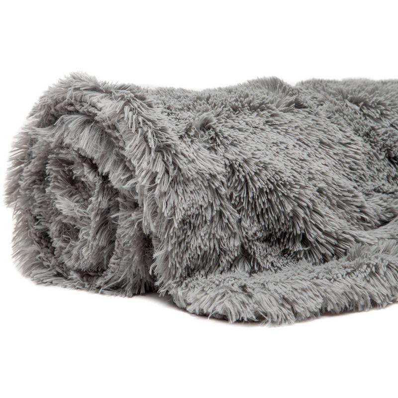 Chanasya Shaggy Shaggy Super Elegent Sherpa Long Fur Throw