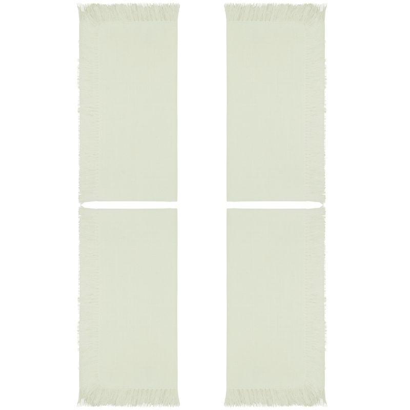 Saro Emery Collection 100% Cotton No Pattern Square Napkin (Set of 4)