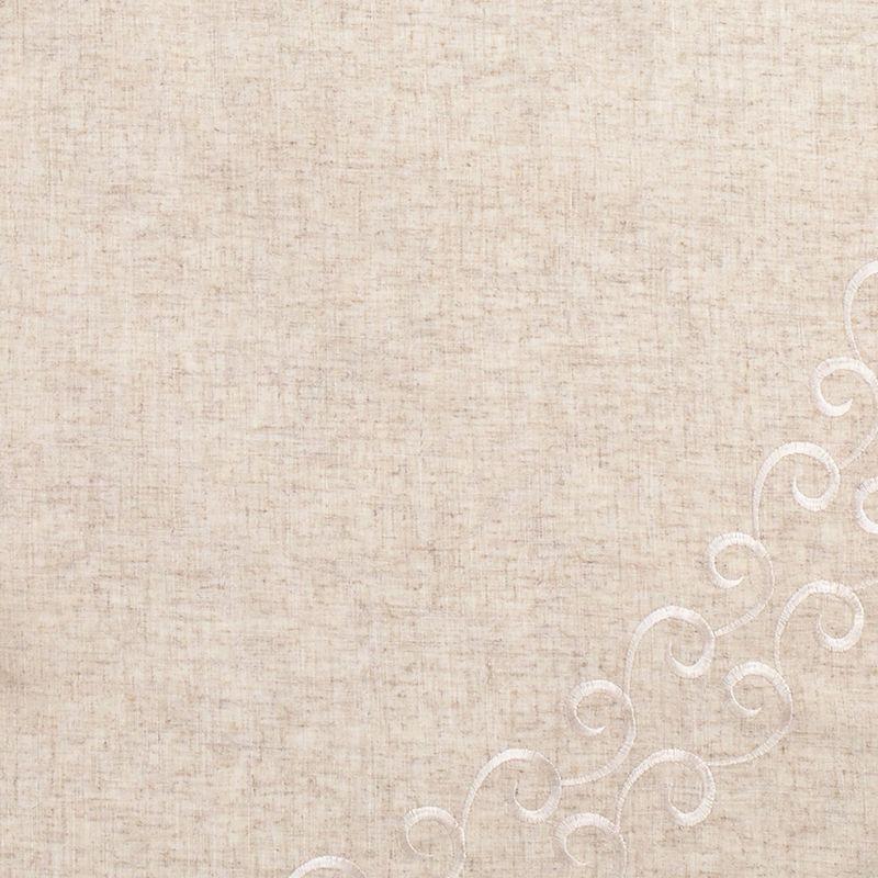 Saro Lifestyle Saro Lifestyle Embroidered Christmas Tree Skirt, Natural, 56"