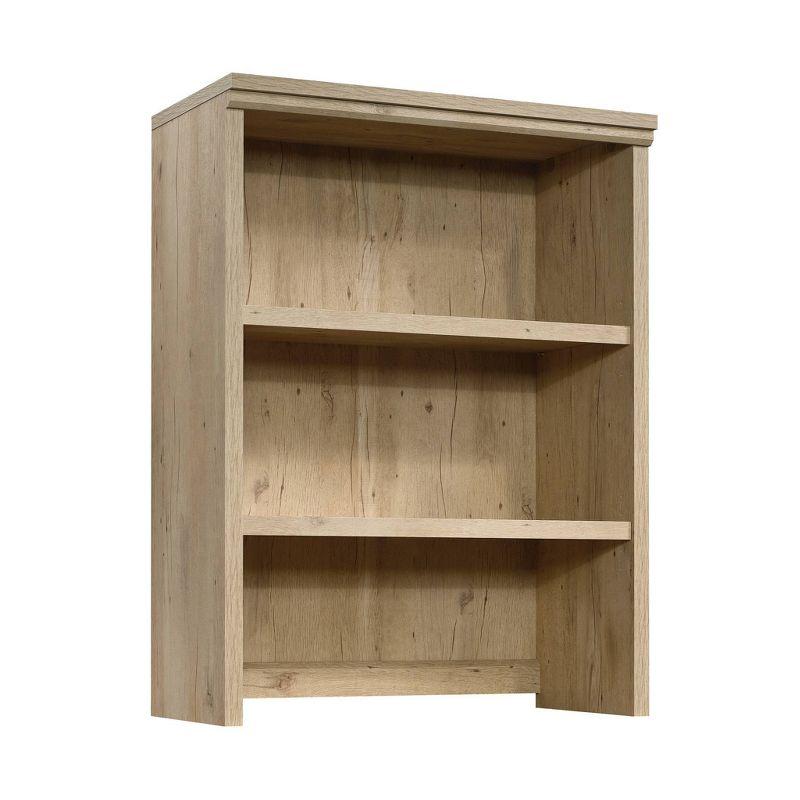 Prime Oak Adjustable 2-Shelf Library Hutch with Doors