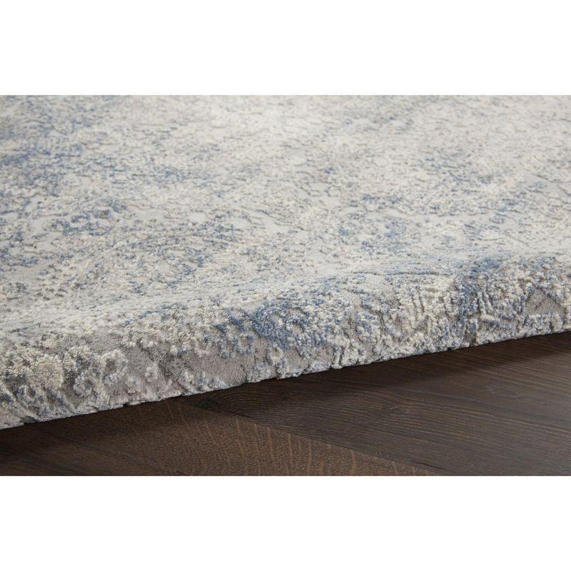 Nourison Rustic Textures Vintage Persian Indoor Area Rug Ivory Light Blue 3'11" x 5'11"