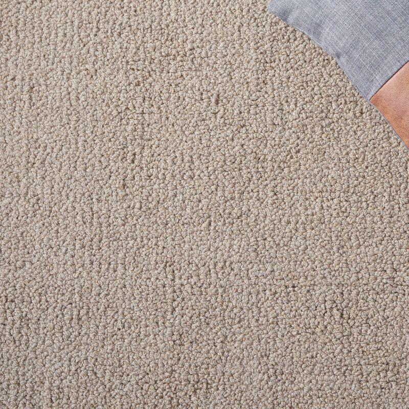 Abstract ABT279 Handmade Tufted Area Rug - Beige/Grey - 6' X 6'  Round - Safavieh