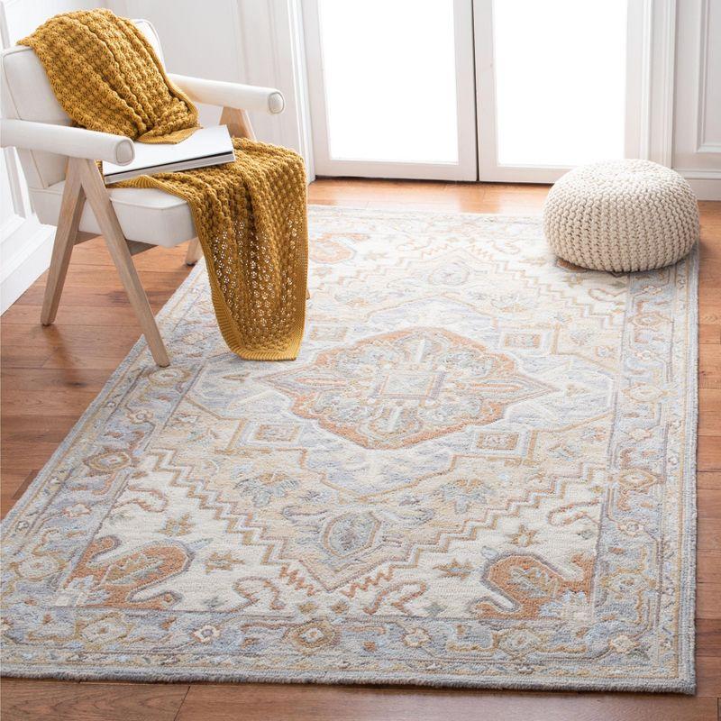 Heritage HG920 Hand Loomed Area Rug - Beige/Grey - 3'x5' - Safavieh.