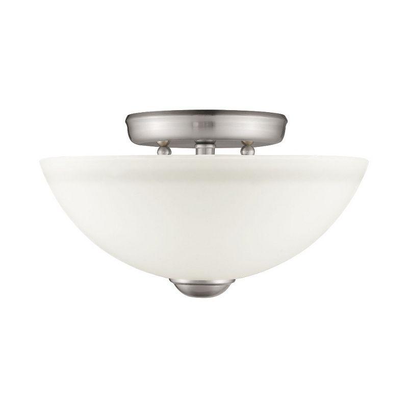 Livex Lighting Somerset 2 - Light Flush Mount in  Brushed Nickel