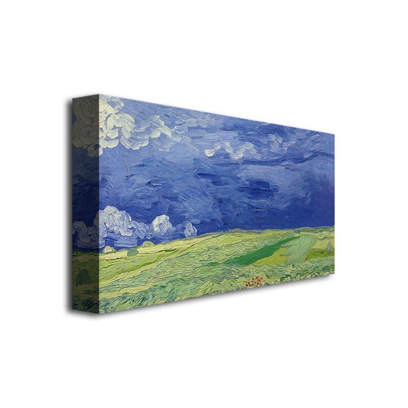 Vincent Van Gogh Wheatfields Under Thundercloud Canvas Art 16x32