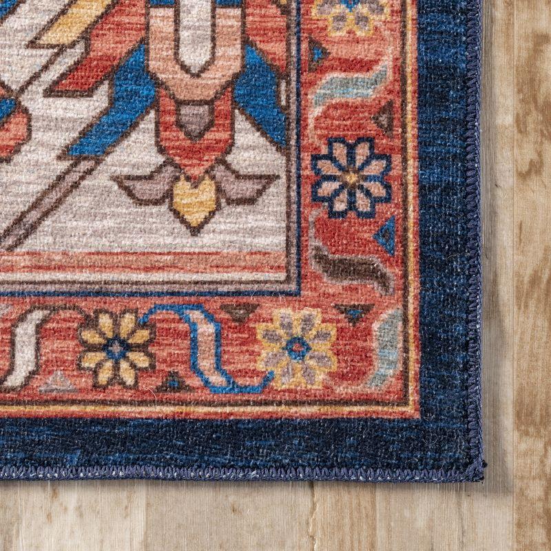 Nuloom Carolyn Pet Friendly Machine Washable Motif Area Rug, 3' x 5', Rust