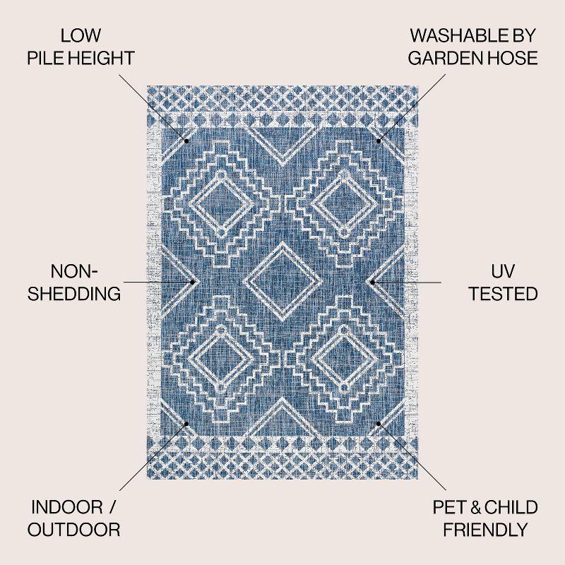 Marokko Diamond  Medallion Indoor/Outdoor Area Rug - JONATHAN Y