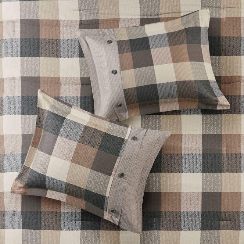 Ridge 6 Piece Herringbone Duvet Cover Set