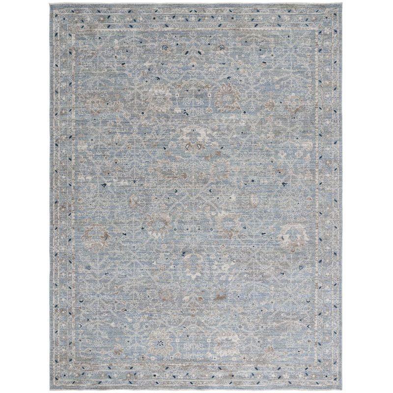 Antique Patina ANP656 Machine Made Loomed Area Rug - Blue/Ivory - 8'-0" x 9'-6" - Safavieh