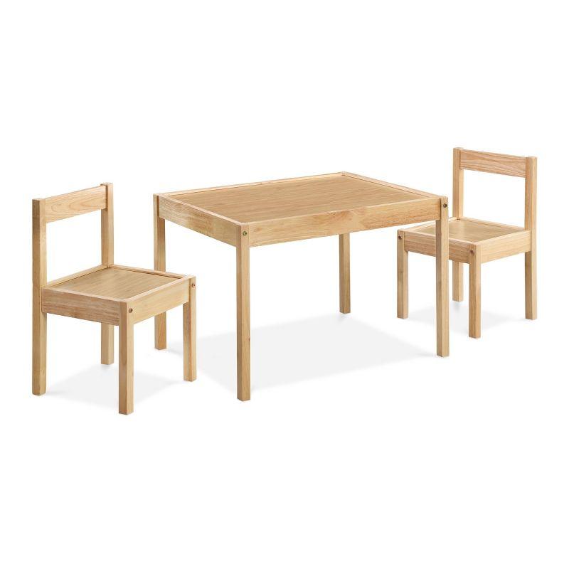 Olive & Opie Della Solid Wood Kids' Table and Chair Set - 3pc