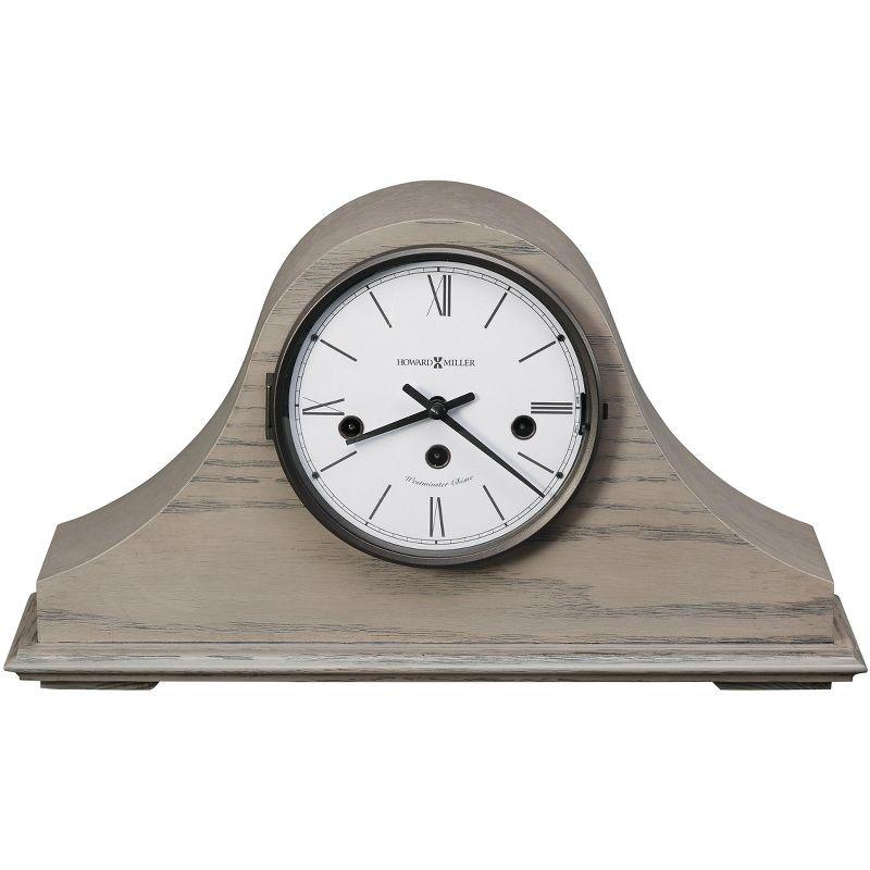 Lakeside Modern & Contemporary Roman Numeral Oak Wood Key-Wind/Westminster Tabletop Clock in Gold